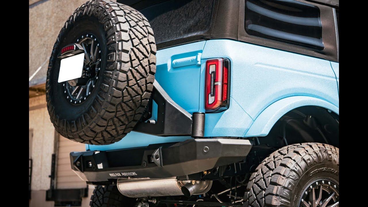 Ford Bronco-Road Armor Stealth Series Tire Carrier Install