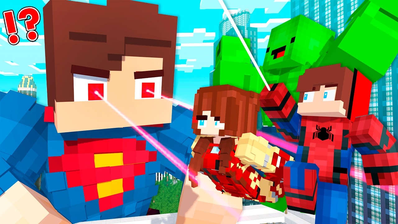 МАЙЗЕН: Джей Джей Человек-паук и его девушка против Супермена!? - Minecraft Animation Джей Джей и...