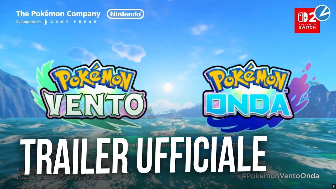 Pokemon Vento e Pokemon Onda: finalmente il primo trailer dei nuovi giochi Pokemon!