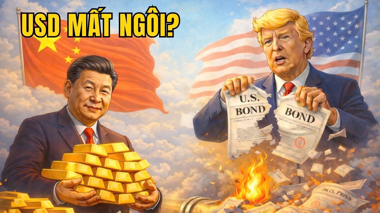 Trung Quốc Gom Vàng, Bán Trái Phiếu Mỹ – Trật Tự Tiền Tệ Sắp Đổi?