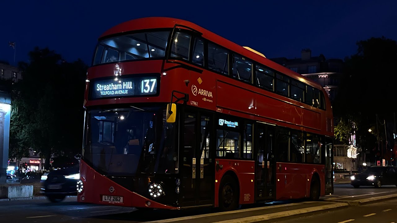 *DIVERSION* Full Route Visual. Route 137: Streatham Hill - Marble Arch | New Routemaster LT962