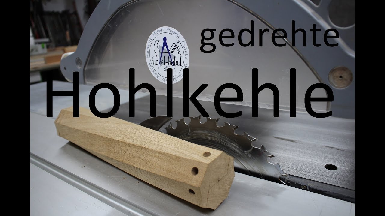 gedrehte Hohlkehle auf der Kreissäge sägen