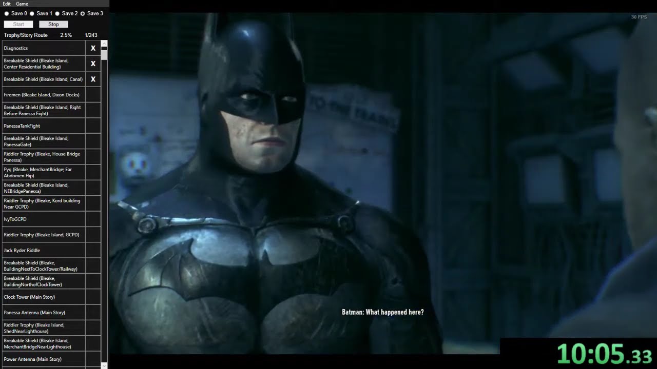 Arkham Knight 240% Speedrun in 15:01:10 (Part 1)