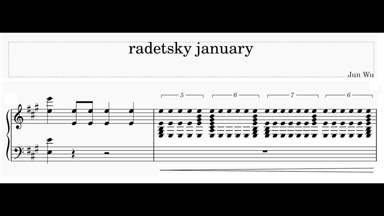 Radetzky March but the orchestra is on vacation