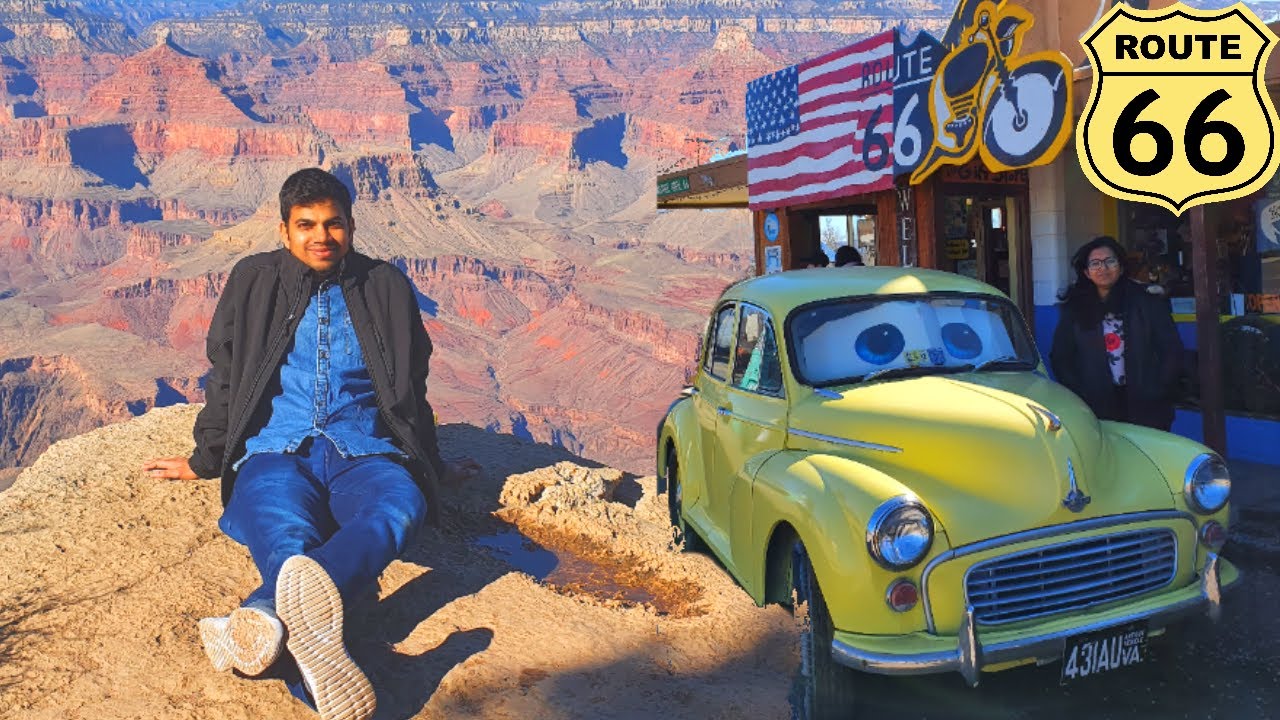 US ki lambi ghaati - GRAND CANYON Bus Tour From Las Vegas| Hoover Dam| Route 66|Seligman in Hindi