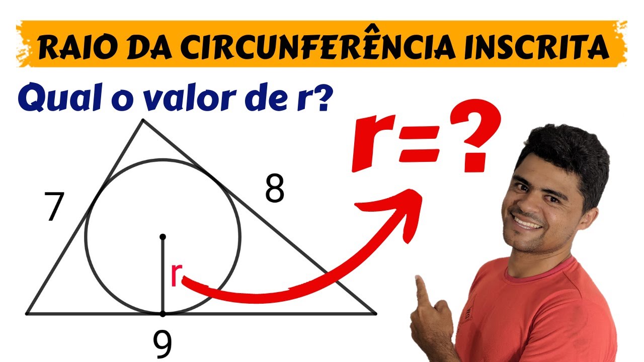 Como Calcular o Raio da Circunferência Inscrita em um Triângulo.