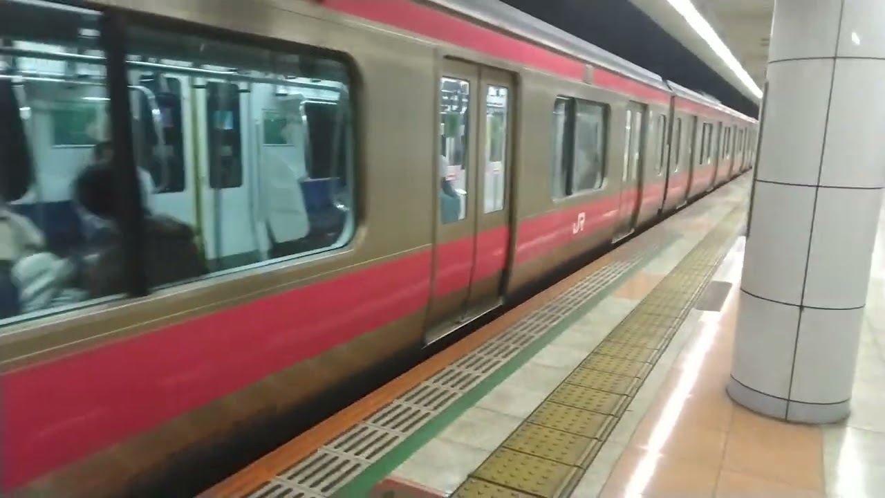 【京葉線】越中島駅にて 発着&通過シーン！！