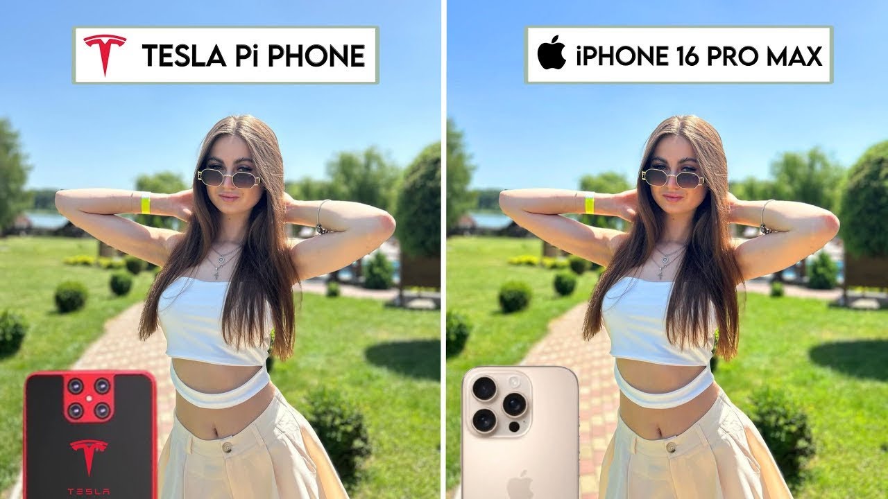 Tesla Pi Phone Vs iPhone 16 Pro Max Camera Test & Comparison
