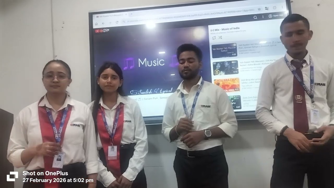 Grouping Up : Musical Motivation - BBA 1st Year 