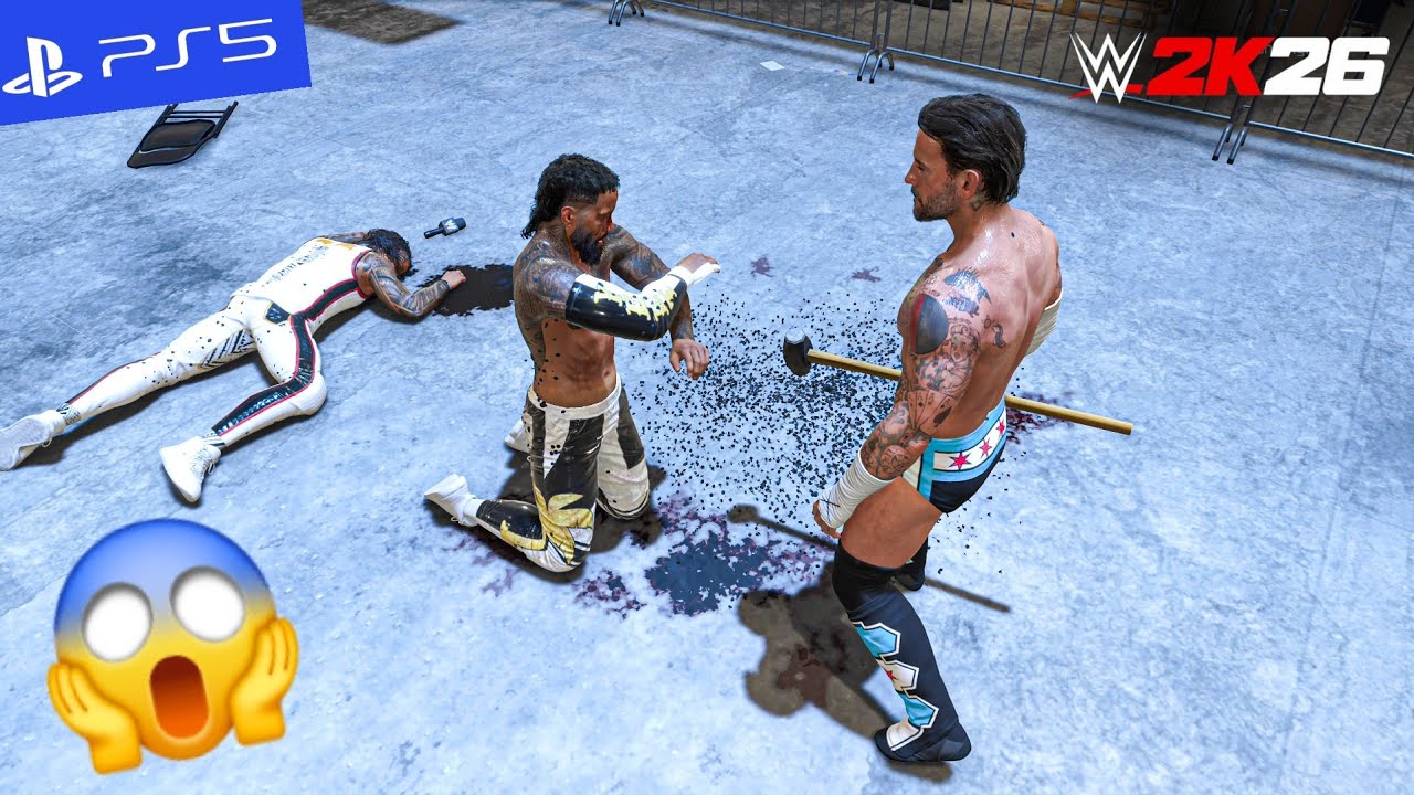 WWE 2K26 - Punk Wrecks Jey & Jimmy | PS5