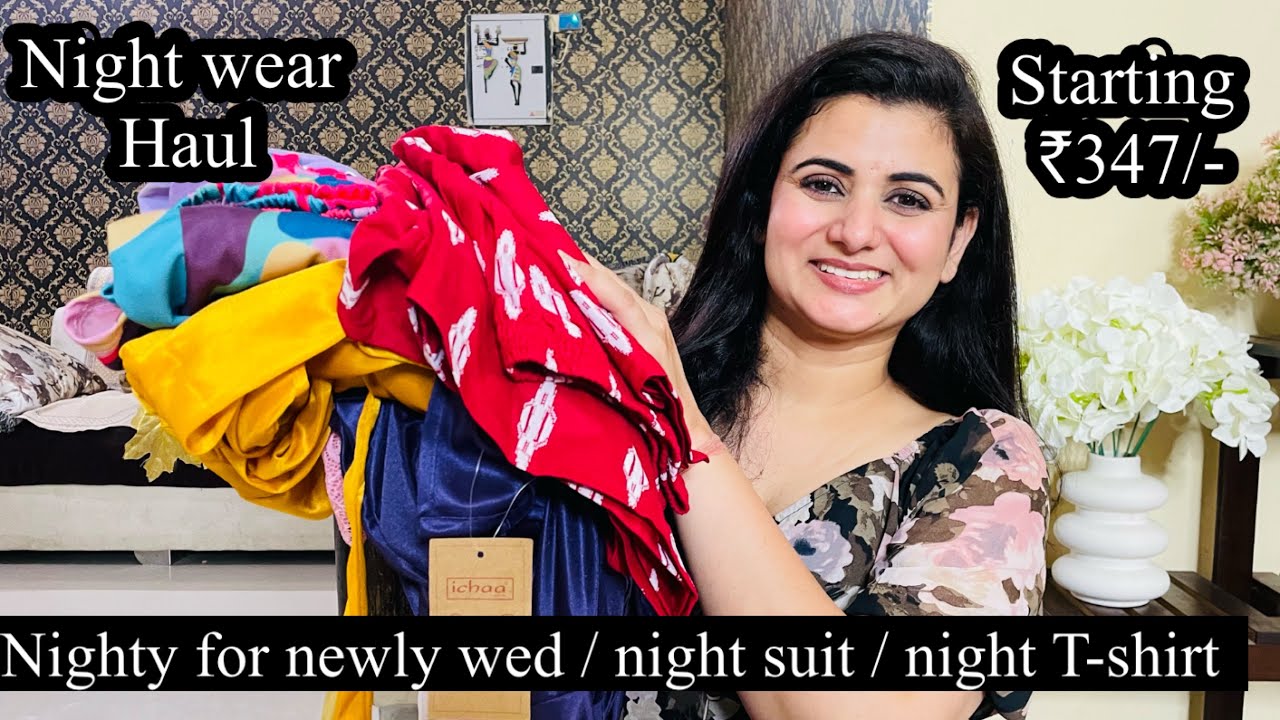 Must Have Night Wear Haul, Cotton Night Suit, Nighty, Co-Ord Set, Gown,Top & Pyjama Set, Robe