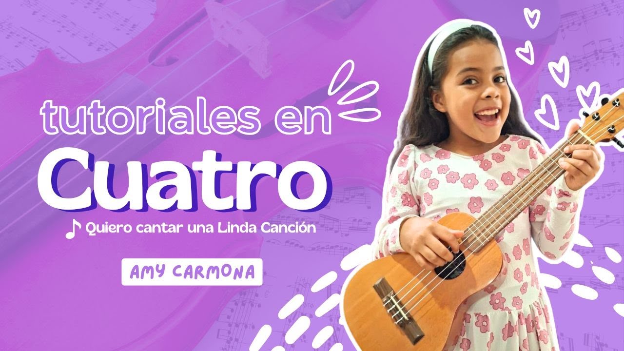 QUIERO CANTAR 🎸 Tutorial CUATRO - Amy Carmona #Tutorial cuatro #CUATROVENEZOLANO