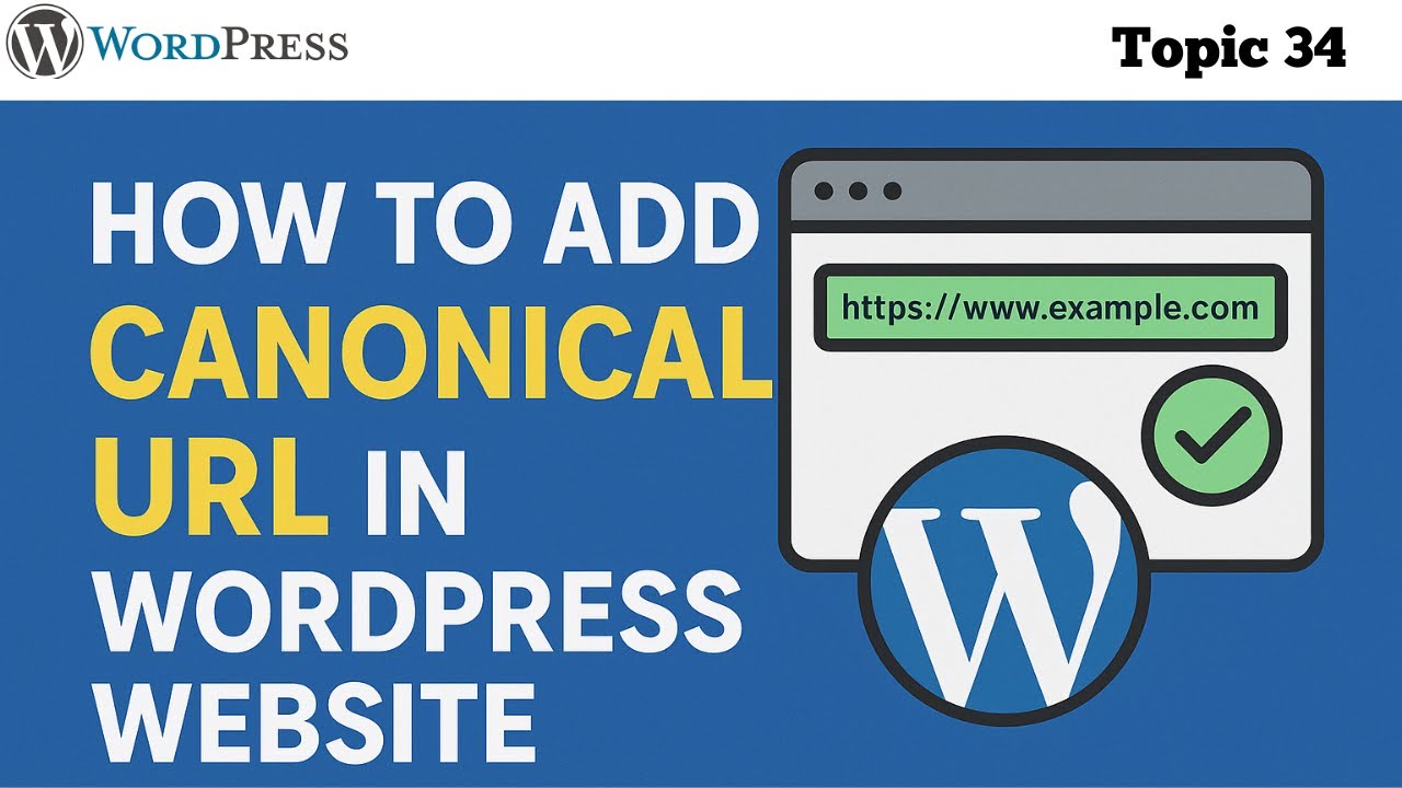 How to Add Canonical URL in Wordpress Website 2026 | How to Add Canonical Tag in Wordpress Website