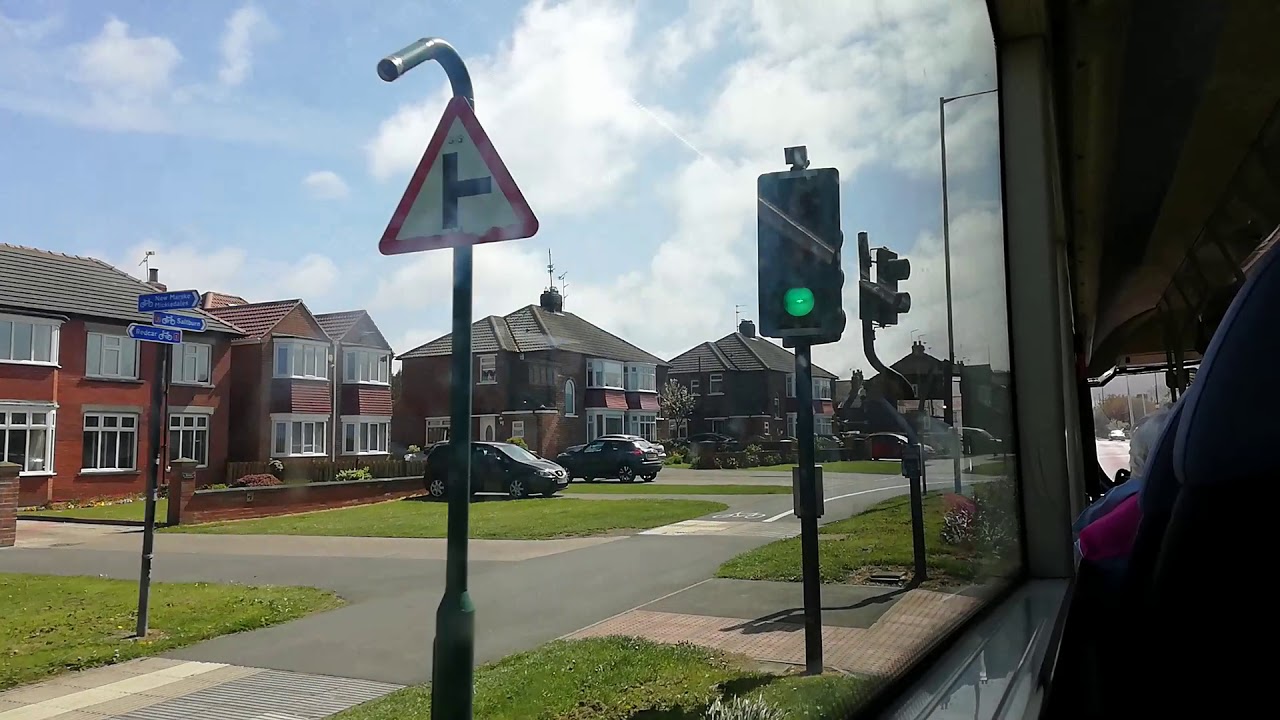 NEW PHONE!!! Arriva North East Wright Streetlite Sapphire NK64 EFC 1566 Redcar to Saltburn Bus Ride.