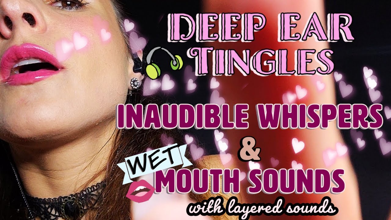 ASMR Wet Inaudible Whisper Mouth Sounds (ear to ear Binaural 8D Audio)