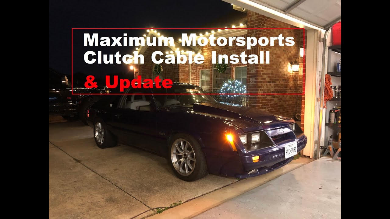 Update & Maximum Motorsports Clutch Cable Install
