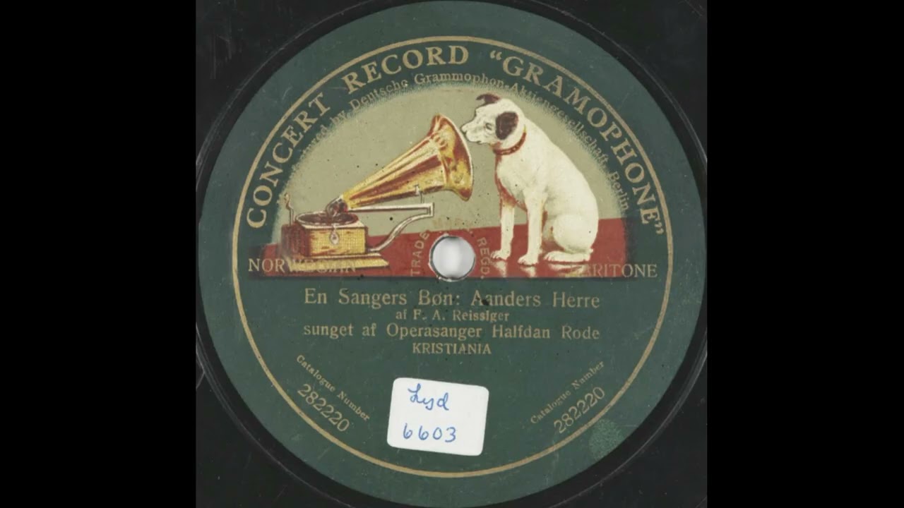 En sangers bøn - Halfdan Rode (ca. 1907-1908)