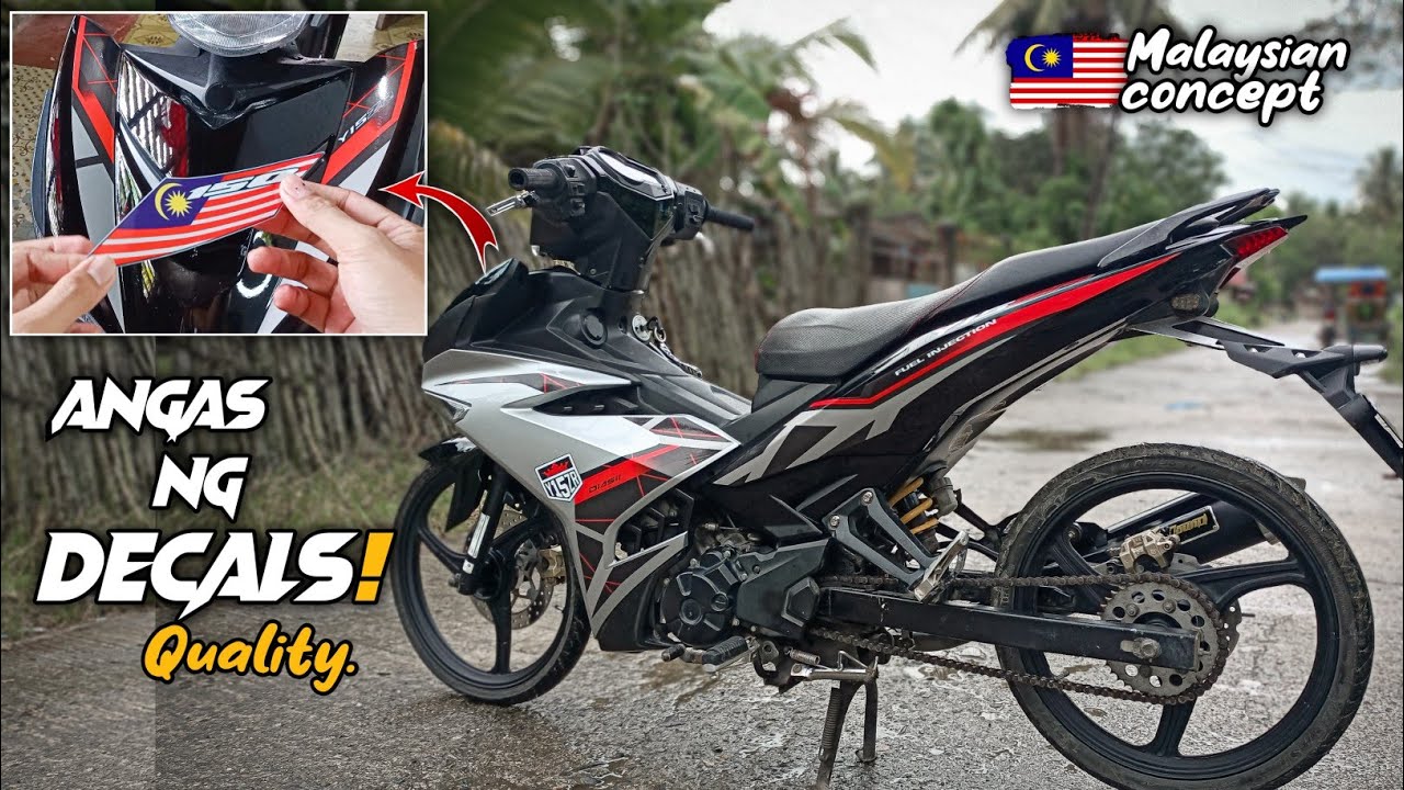 Installing MALAYSIAN DECALS FOR SNIPER150.