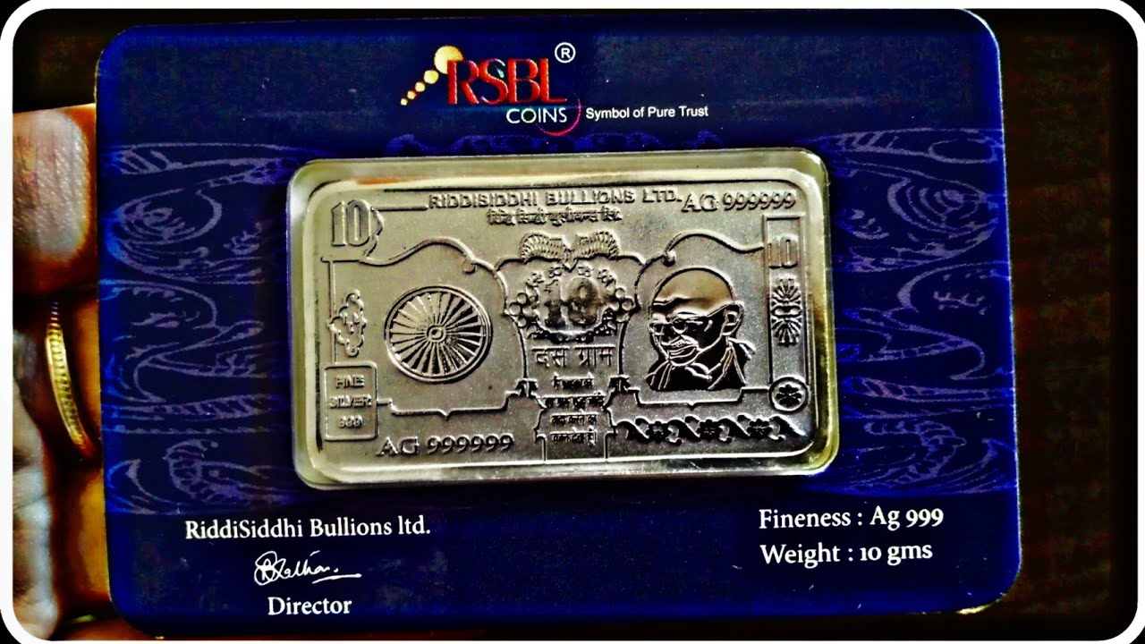 RSBL 10g Silver Note Unboxing | @Telugubullionaire