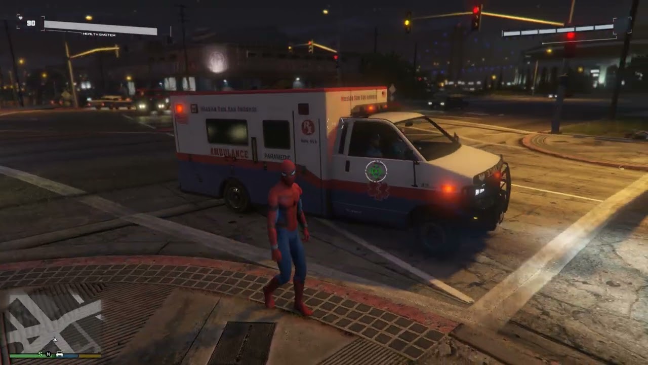 GTA V: Spiderman vs Gangster gameplay