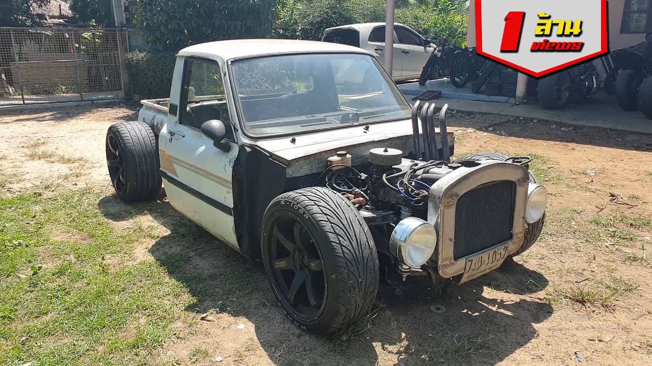 ที่สุดของ Mazda familia 1300 รถ custom แนว Rat Rod ฝีมือคนไทย : รถซิ่งไทยแลนด์