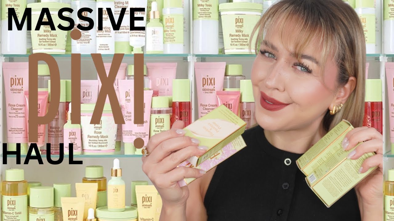 pixi beauty massive unboxing HAUL #pixibeauty #pixi #makeup #makeuphaul #makeupunboxing #swatches