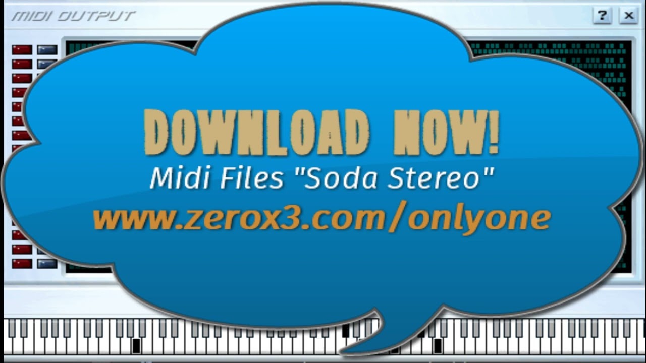 Cancion Animal - Soda Stereo - Midi File (OnlyOne)
