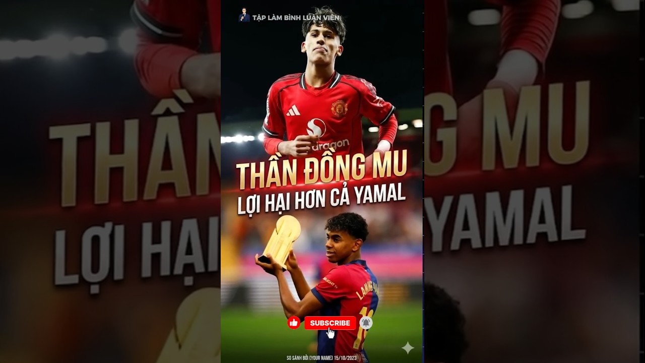 THẦN ĐỒNG MU HAY HƠN CẢ YAMAL #bongda #football #manchesterunited
