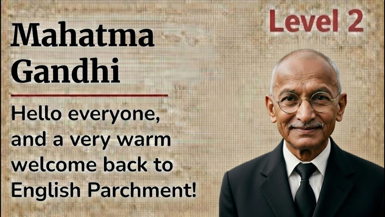 Mahatma Gandhi | A2-B1 Graded Reader | Learn English Through Story