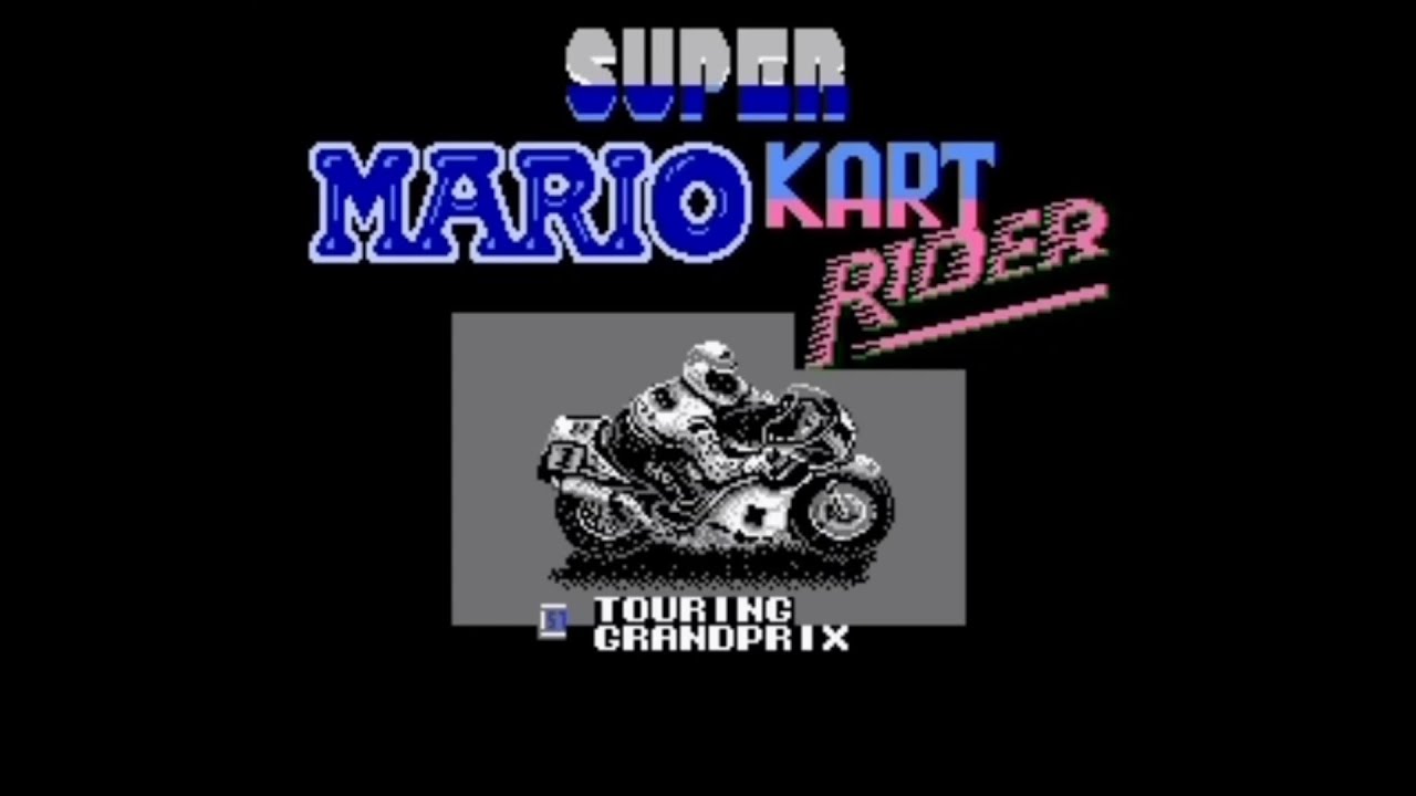Super Mario Kart Rider - NES demo gameplay