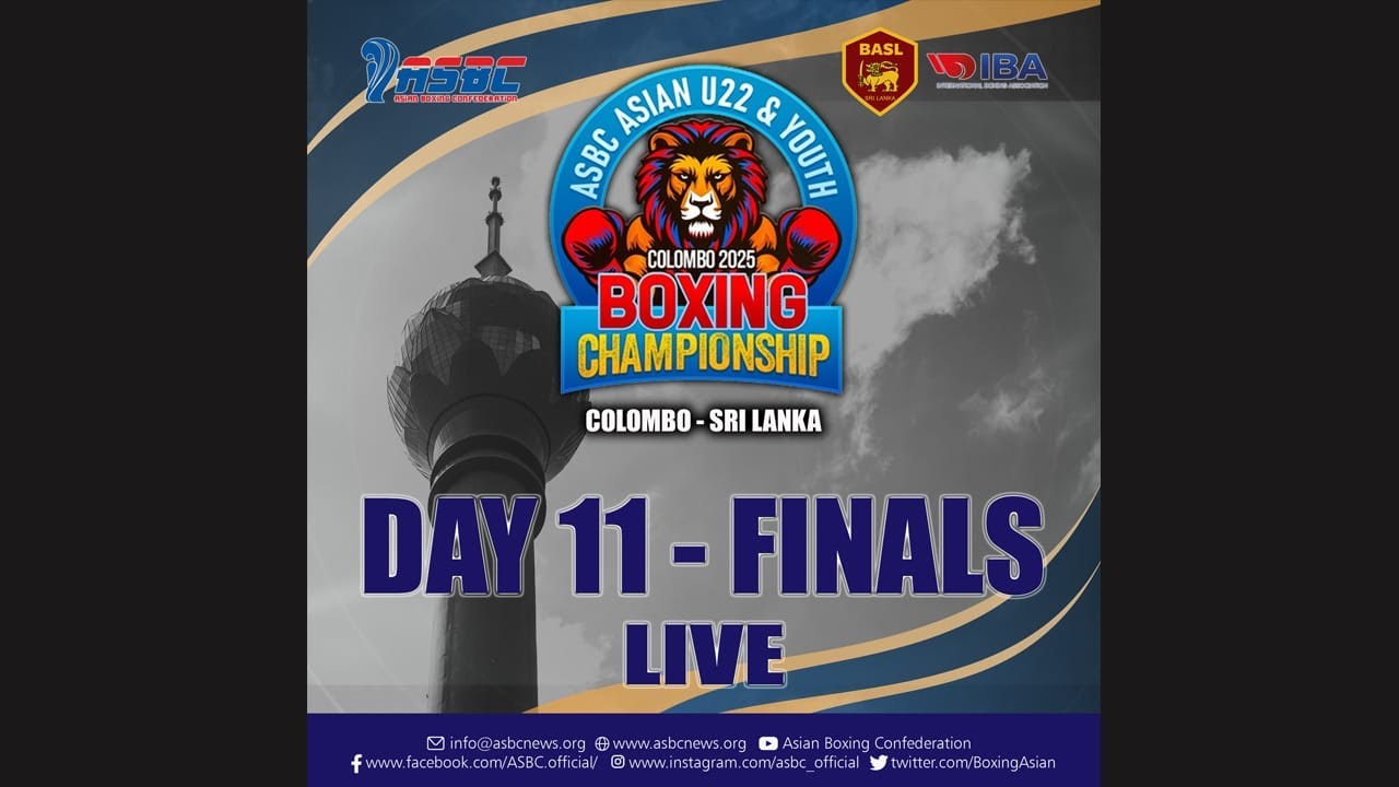 🔴 LIVE ASBC Asian U22 & Youth Boxing Championships – FINALS (Day11) - LIVE Streaming
