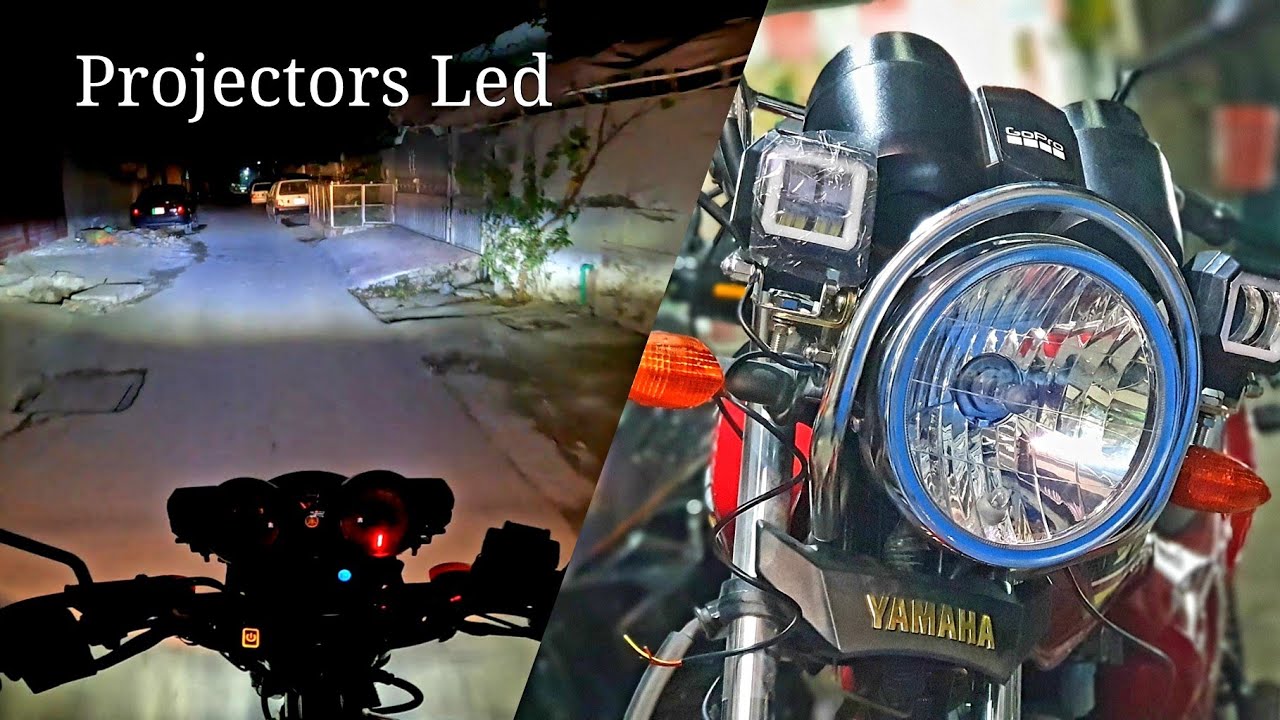 External Projector Led Install On My Yamaha yb125z dx
