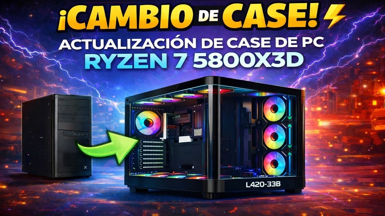 Ryzen 7 5800x3D PC actualización de Case y mantenimiento.!