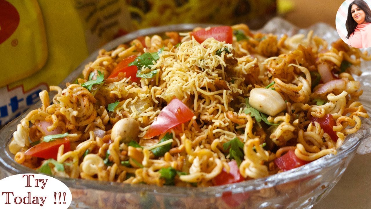 Best Maggi Bhel Recipe, Cooking Maggi In Different Style, Street Food Maggi, Crunch Maggi chaat