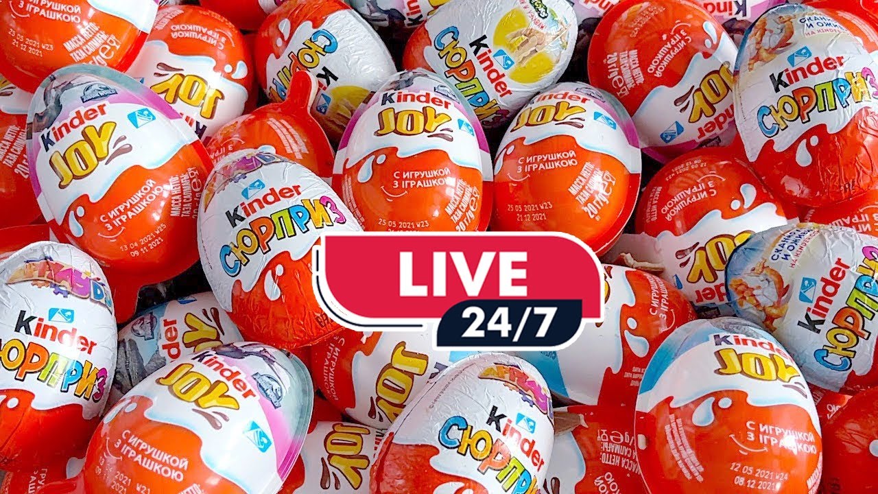🔴 Live: 999 Yummy Kinder Surprise Egg Toys Opening | A Lot Of Kinder Joy Chocolate ASMR | Kinder joy