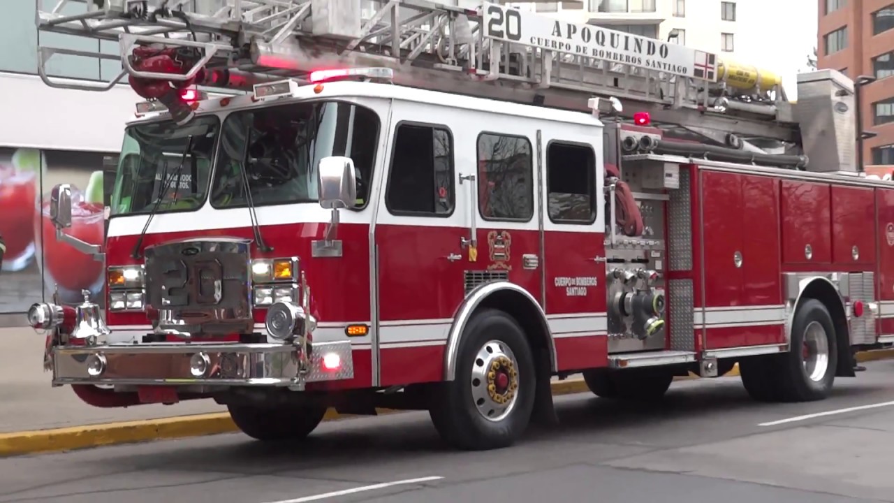 Camiones de bomberos y ambulancias (MATERIAL MAYOR) de Chile 2017 y 2015