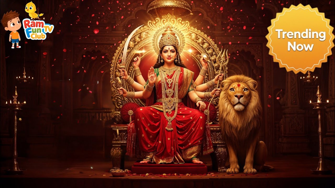 Jai Ambe Gauri Aarti (सबसे शक्तिशाली आरती) | Full HD Lyrical Video | Maa Durga Ka Aashirwad