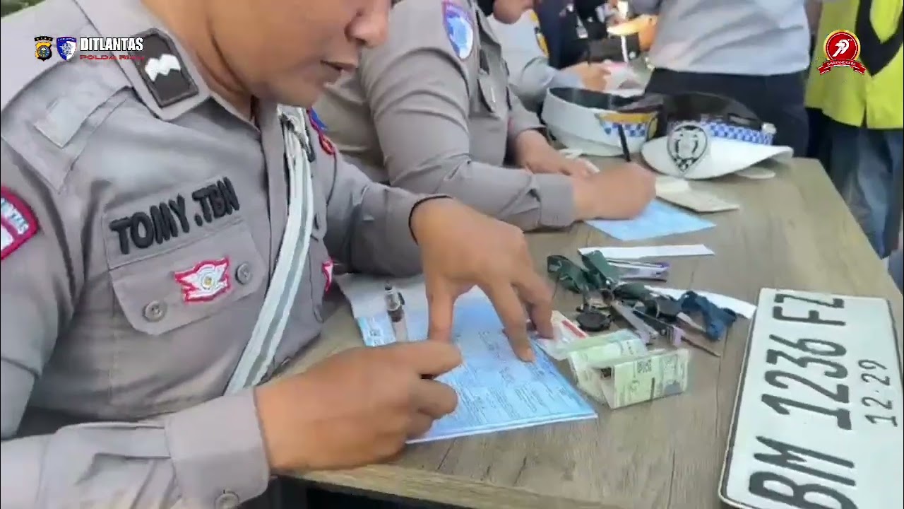 Satgas Gakkum Ops patuh lancang kuning 2025 Polda Riau Tertibkan Pelanggar Lalu Lintas