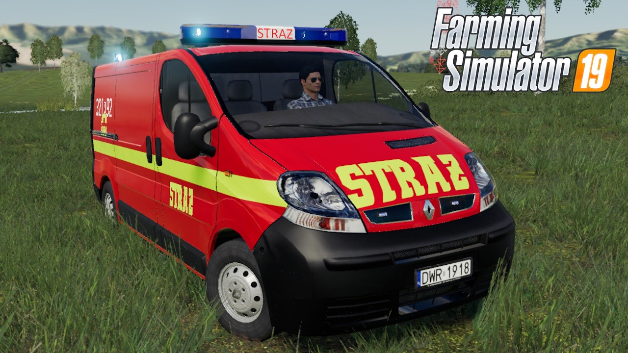 FS19 - Renault Trafic FireDept/FireBrigade - NEW CAR MOD for Farming Simulator 2019 ROLEPLAY