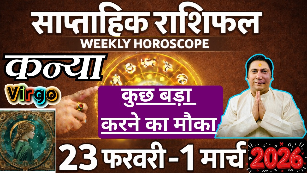 कन्या राशि | 23 feb – 1 March 2026 | saptahik rashifal | Kanya rashi by astroguru Nikhil  Virgo 2026