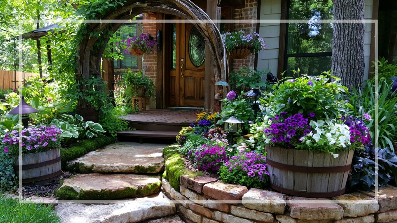 Charming Rustic Backyard Garden 🌿 Recycled Treasures and Whimsical Outdoor Style