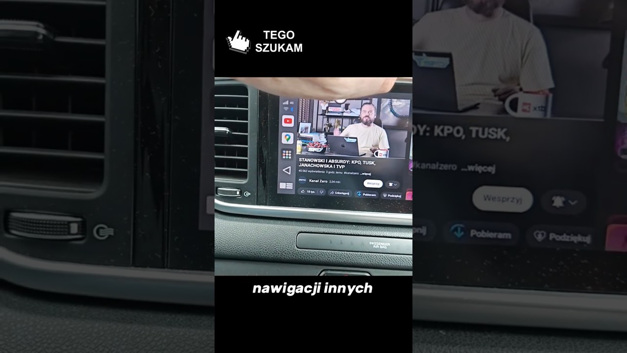EKRAN TWOJEGO AUTA JAKO TABLET Z ANDROIDEM - ANDROID AUTO CARPLAY BEZ KABLA - AI BOX Z #aliexpress