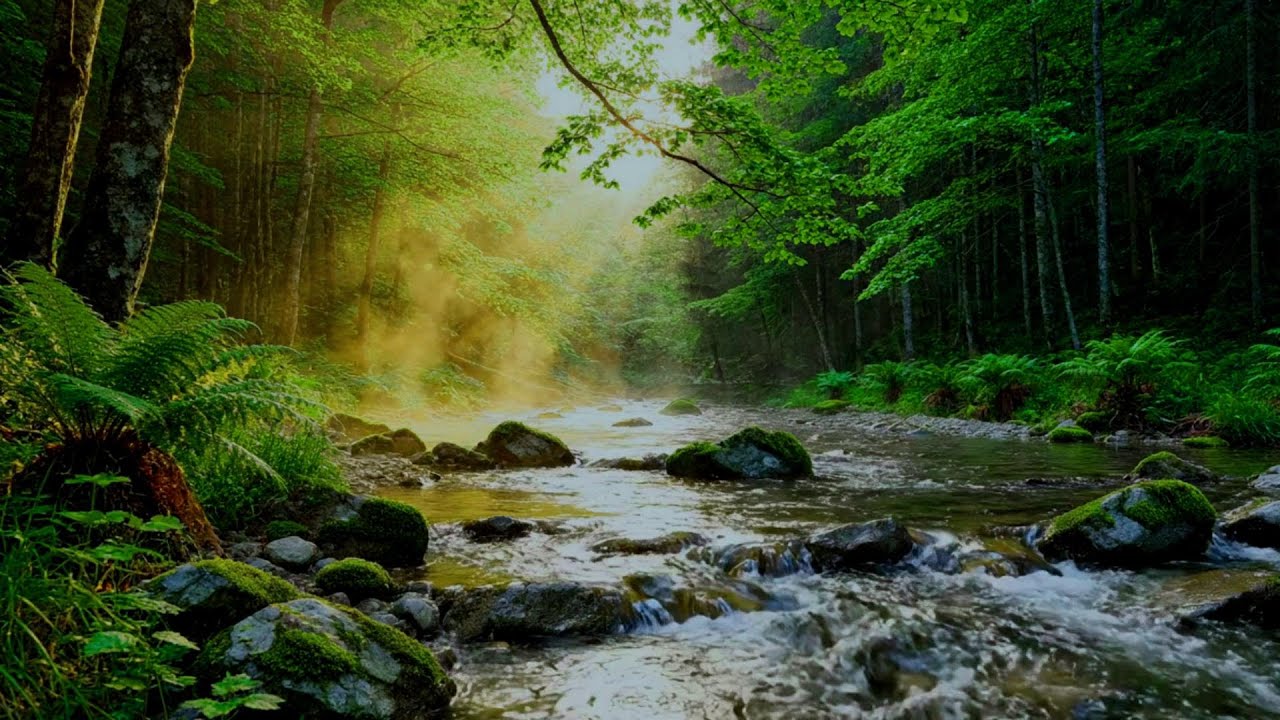 Soothing Flowing River Sounds | Gentle Nature ASMR for Sleep, Focus & Inner Peace