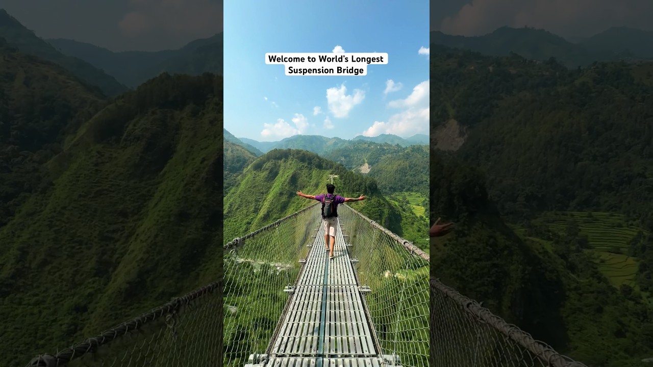 Gandaki Suspension Bridge Nepal #nepal #nepalitiktok #gandaki #bridge