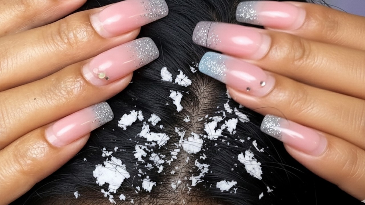 ASMR Satisfying Dandruff Treatment & Scalp Check #00171