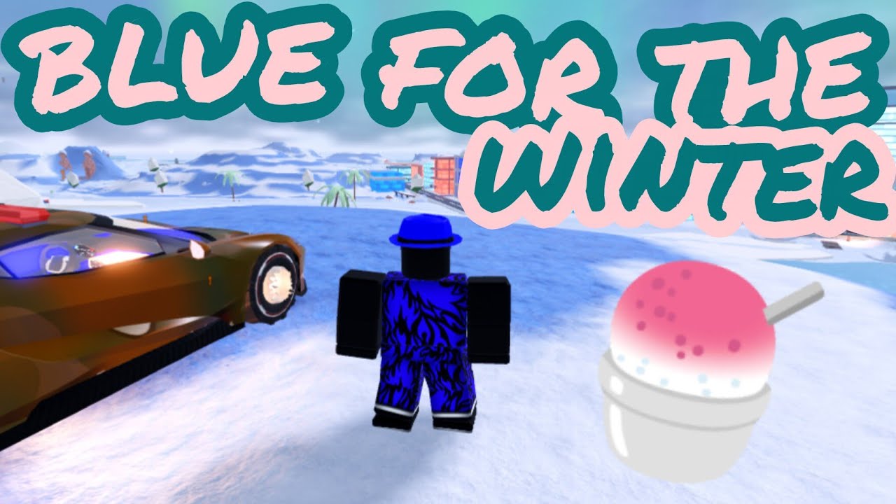Saying blue for the Winter in ROBLOX Jailbreak