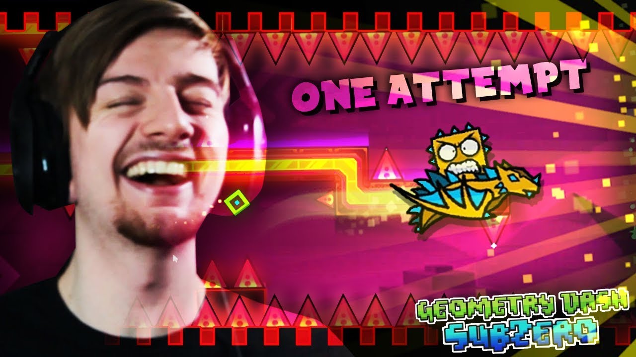 WHEN YOU BEAT A LEVEL ON ATTEMPT ONE. || Geometry Dash SubZero/ G.Dash