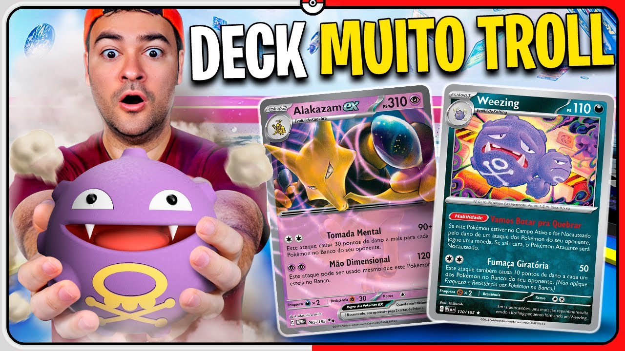 Deck Alakazam Ex e Weezing: MUITO TROLL com K.O. IMEDIATO no POKÉMON TCG LIVE  | Estudo de Deck #13