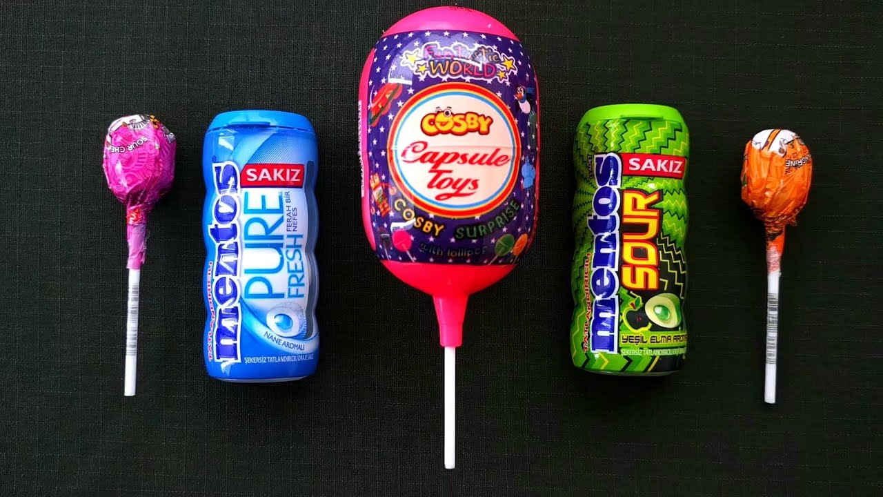 ASMR Lollipop Opening | Surprise Lollipop with Toy, Colorful Candy & Gum Sounds