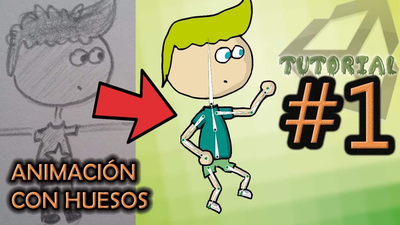 #1: Crear personaje 2D con huesos. Animar nuestra propia foto.  [Unity, tutorial completo]